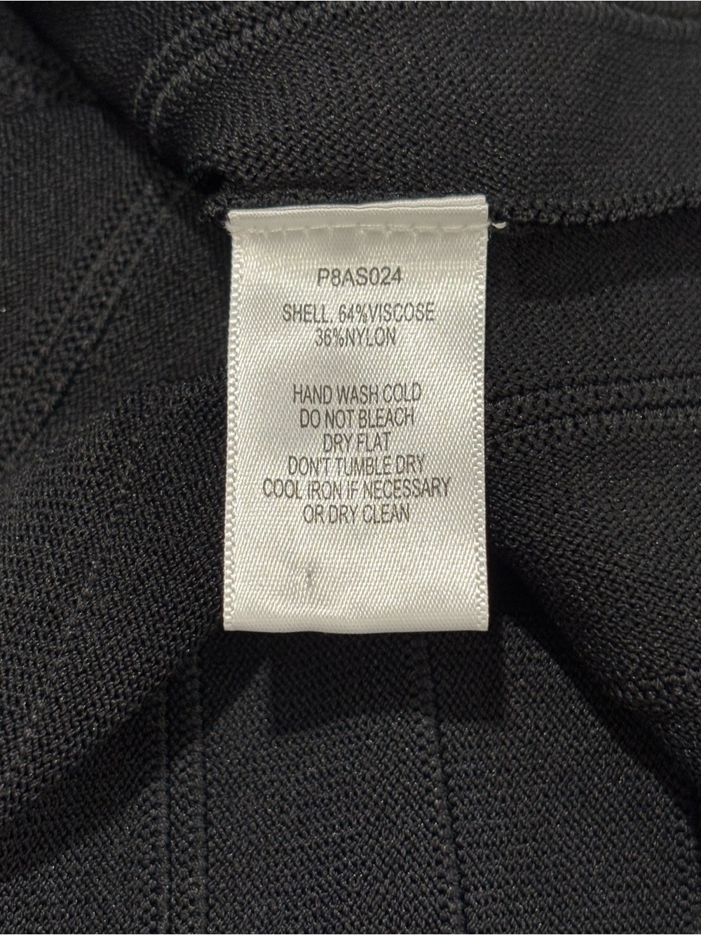 Parker Lenny Black Knit Dress with Contrast Ruffle Trim, Size S - Picture 7 of 7